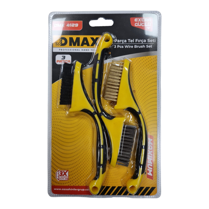 DMAX TEL FIRÇA SET 3 LÜ PLASTİK DMX4129