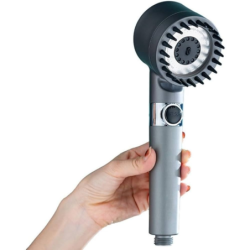 DUŞ BAŞLIĞI MASAJLI SİYAH-GRİ