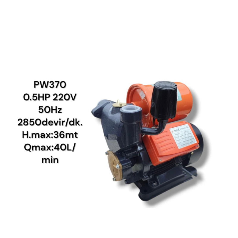 SULAMA MOTORU 0.5 HP PW370