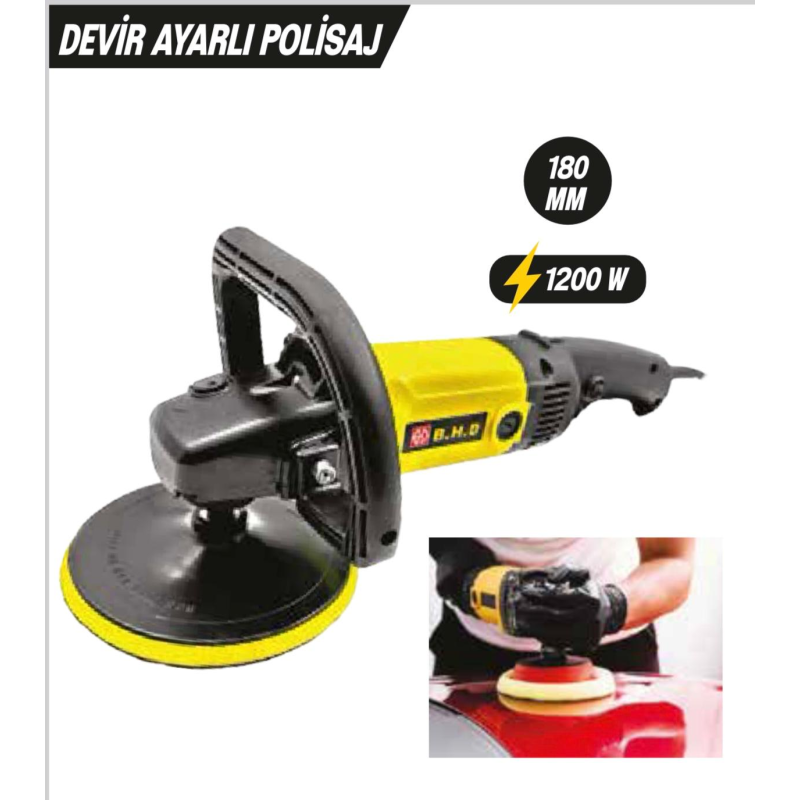 BHD POLİSAJ MAKİNASI 180 MM PRT002