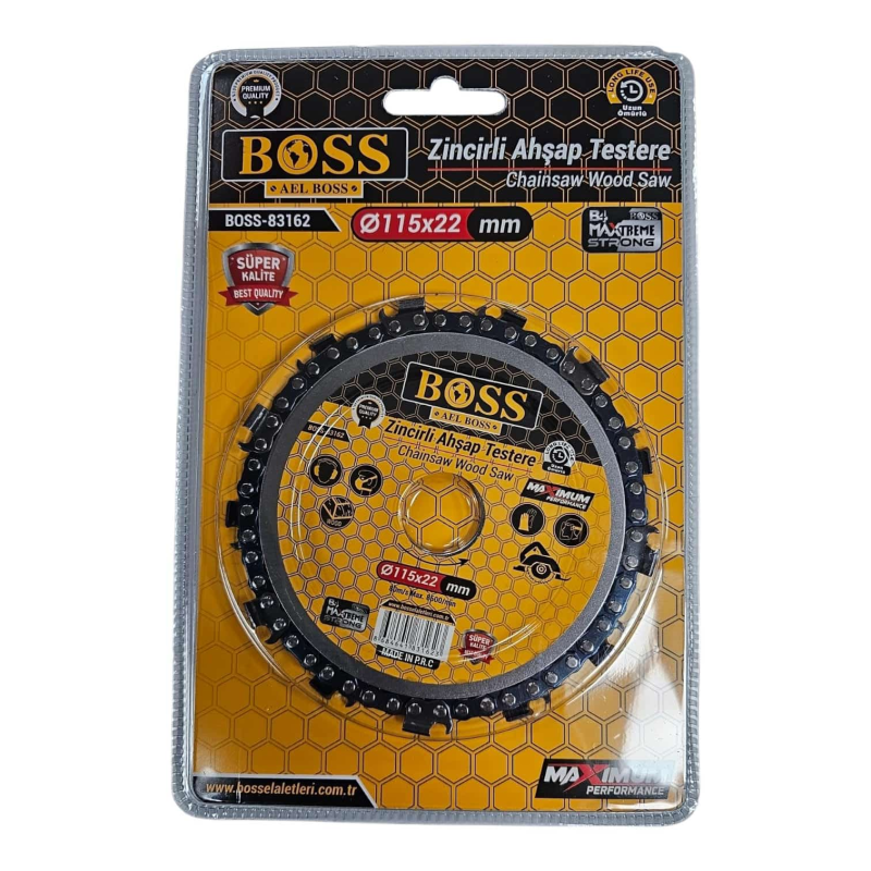 BOSS 115 MM ZİNCİRLİ AHŞAP KESİCİ 83162