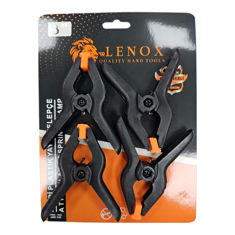 PLASTİK YAYLI KELEPÇE 3 NO LNX340