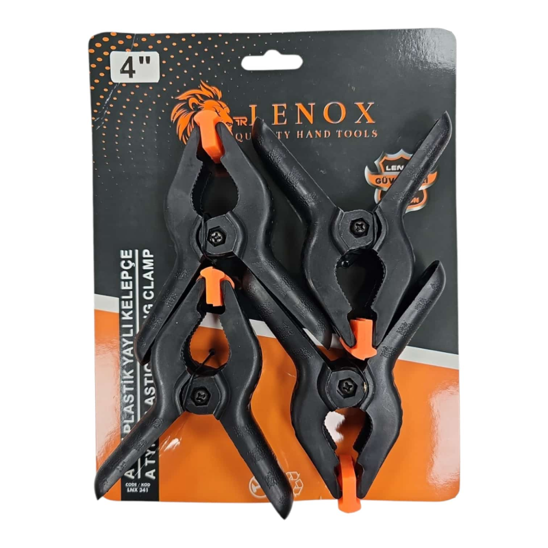 PLASTİK YAYLI KELEPÇE 4 NO LNX341
