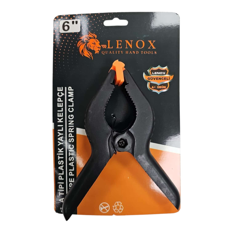 PLASTİK YAYLI KELEPÇE 6 NO LNX342