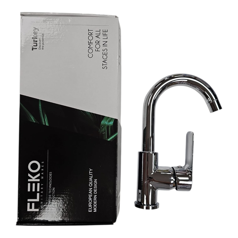 FLEKO MOB KROM KUĞU LAVABO BATARYA MOB402-2