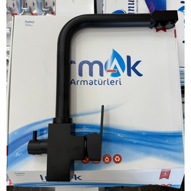 IRMAK ARITMALI KARE EVYE SİYAH BATARYA