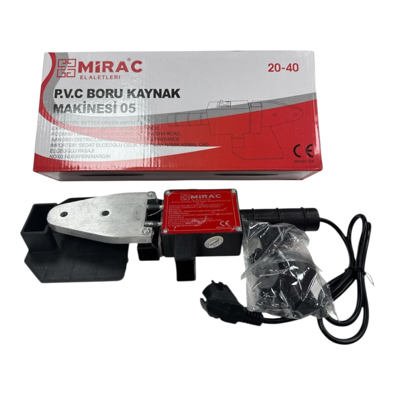 PPRC BORU KAYNAK MAKİNASI MİNİ MİRAÇ KIRMIZI