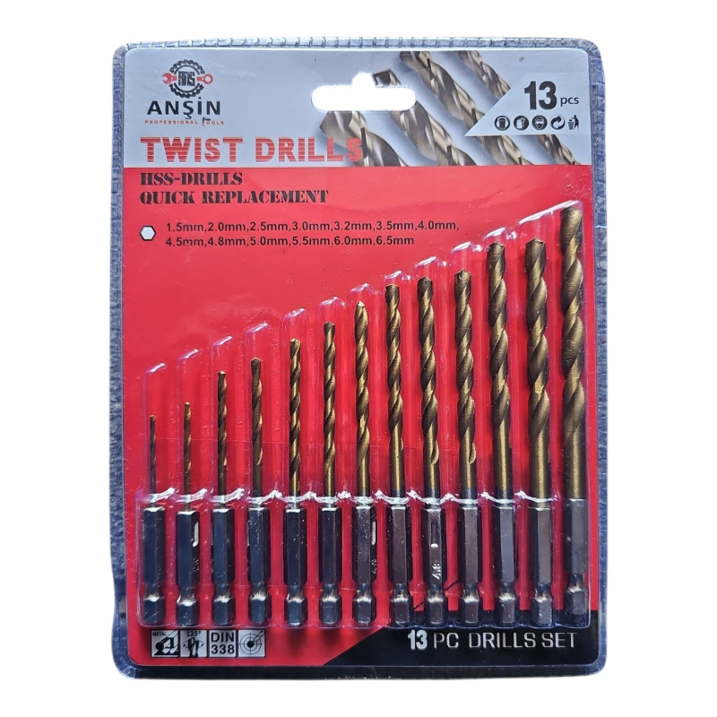 ANŞİN 13 PARÇA HSS BİTS MATKAP UCU