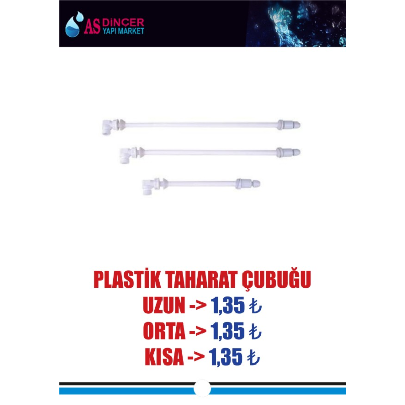 TAHARET ÇUBUK PLASTİK UÇLU