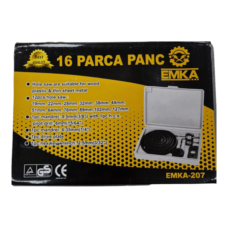 AHŞAP PANÇ SET 16 PARÇA