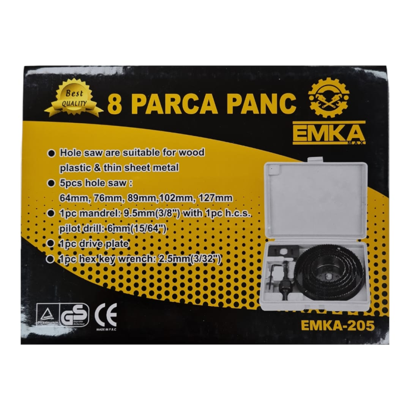 AHŞAP PANÇ SET 8 PARÇA