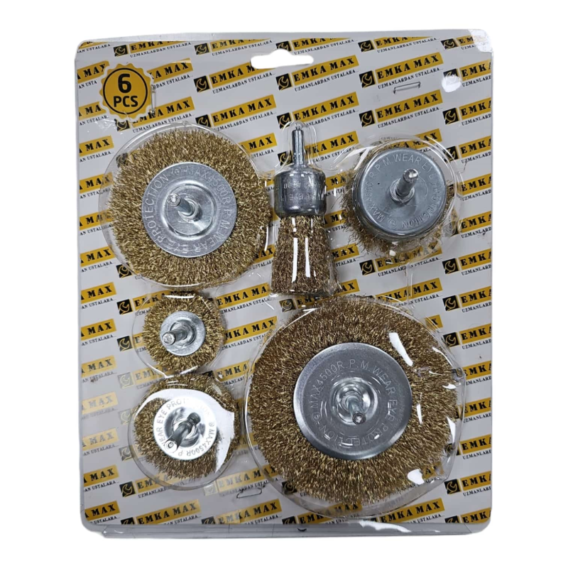 EMKA 6 PARÇA ÇANAK TEL FIRÇA SET