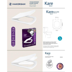 HAKERSAN KARE KLOZET KAPAK
